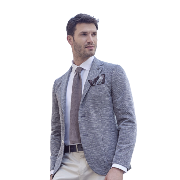 Veste Indigo Enrico Knitted Slim – Image 2