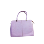 Sac à main trapeze motif croco