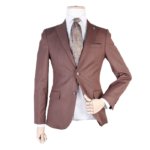 Costume 2 Boutons rouge foncé