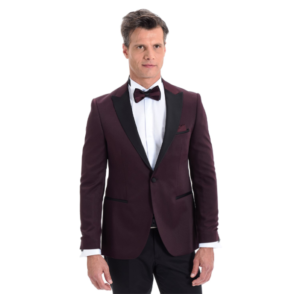 Costume rouge bordeaux