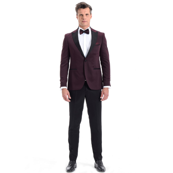 Costume rouge bordeaux – Image 3